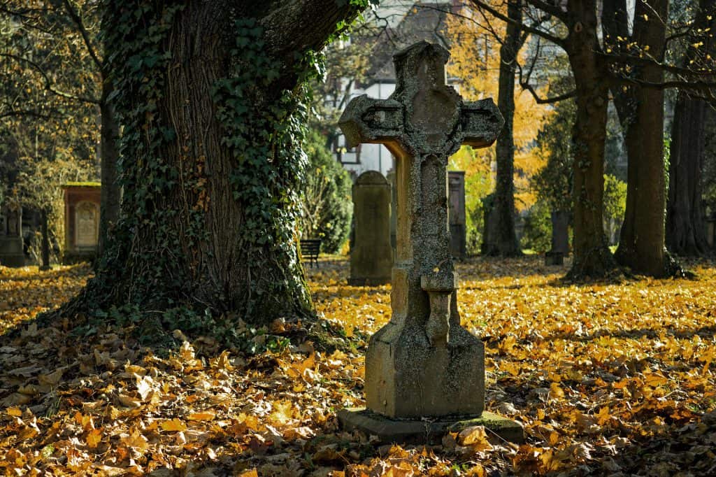 Friedhof Herbst Begräbnis